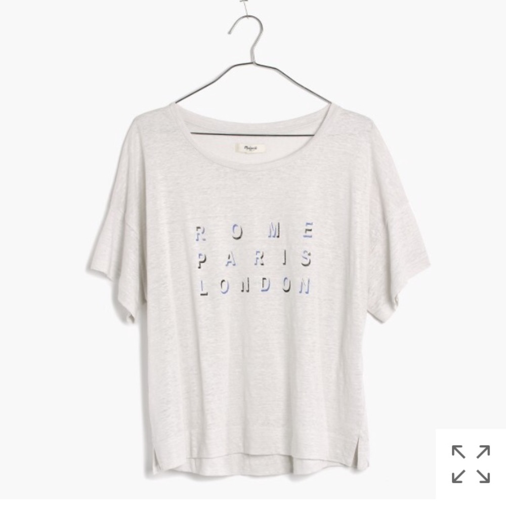 Madewell Linen Rome Paris London Tee